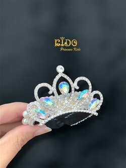 กิ๊บติดผม(หน้าร้านอยู่รัชดา)KF719 สีเงิน มงกุฎเด็ก ประดับผม