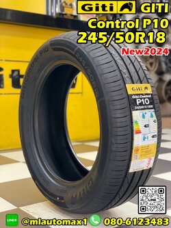 🔥Giti control P10 245/50R18 🔥ยางรถยนต์คุณภาพดี นุ่มเงียบ สมรรถนะสูง ยางใหม่ปี2024