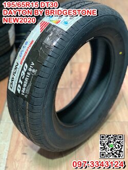 ยางใหม่ 195/65R15 Dayton DT30 By Bridgestone ยางใหม่ปี2020