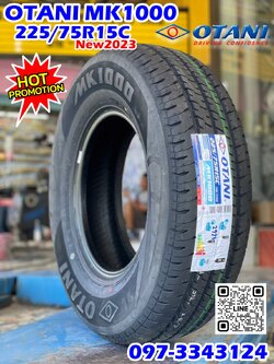 OTANI MK1000 225/75R15C ยางใหม่ปี2023