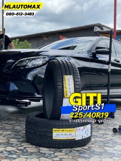 BENZ_C220d 🚘เปลี่ยนยาง 🛞🐘#GITI_SportS1_225/40R19