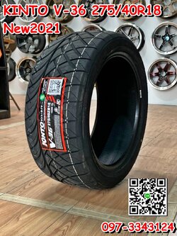KINTO V-36 275/40R18 ยางสปอร์ตลายซิ่งคุณภาพดีนุ่มหนึบ ยางสายพันธุ์ญี่ปุ่น
