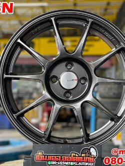 ล้อแม็กซ์ใหม่ขอบ17 TC105N 17x7.5 ET35 4x100 GM สีเทากัน