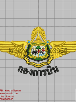 ไฟล์บล็อคปัก กองการบิน กระทรวงทรัพยากรธรรมชาติและสิ่งแวดล้อม 1