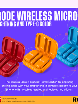 Rode Wireless Micro - 2-Person Ultracompact Wireless (Colors)