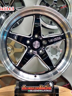 ล้อแม็กเวล Venzza Weld ขอบ18 5รู114 กว้าง9.5 ออฟ30 สีดำขอบกลึงเงา
