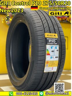 ยางใหม่ GITI Control P10 275/50R20 ยางใหม่ปี2023 ราคาโปรโมชั่นพิเศษ พร้อมติดตั้งฟรี