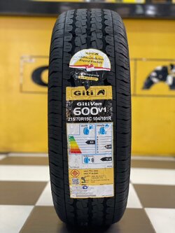 ยาง GITI Van600v1 ขนาด 215/70R15C ยางใหม่ปี2025