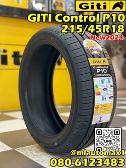 ยางใหม่ ยางจีที #GITI #ControlP10 215/45R18 ยางใหม่ปี2024