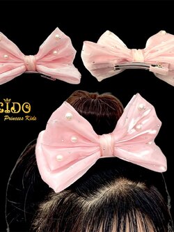 กิ๊บติดผม(หน้าร้านอยู่รัชดา)KF750 สีชมพู มงกุฎเด็ก ประดับผม