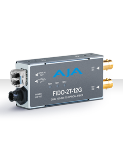 FiDO-2T-12G 2-Channel 12G-SDI to Single-Mode LC Fiber Transmitter