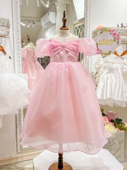 ชุดเจ้าหญิง(หน้าร้านอยู่รัชดา ลองได้ถ่ายรูปจากชุดจริง)W18388 สีชมพู กระโปรงยาว แขนตุ๊กตา ลุคเจ้าหญิงเทพนิยายคะ