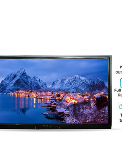 RAZR P-55A จอแอลอีดี ทัชสกรีน เส้นทแยงมุมยาว 55 นิ้ว ความละเอียด 1920×1080 Pixel ความคมชัด 1,400:1 แสดงสีได้ 8 bit