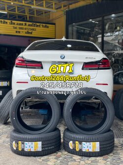 เปลี่ยนยาง🚗#BMW_530e🛞🚘 🛞#ยางจีที #ยางสปอร์ตสมรรถนะการขับขี่สูง 🛞 🛞#Giti #Control288 Runflat 245/45RF18🛞