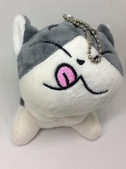 พวงกุญแจแมวจี้หลับตาแลบลิ้น