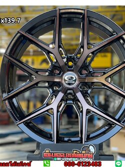 OASIS H6 20x9.5 ET0 6x139.7 สีดำหน้าชา