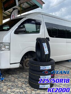 🚘 #รถตู้ #TOYOTA_Commuter #มั่นใจใช้ยางโอตานิ #OTANI KC2000 225/50R18 ยางใหม่ปี2024