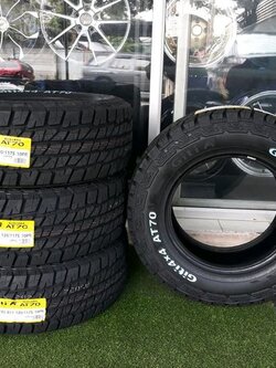 ยางใหม่ปี18 Giti 4x4 AT70 265/65R17 ผ้าใบ10ชั้น ราคาพิเศษเพียงเส้นละ3450บาท ขับขี่สบายเสียงไม่ดังรบกวน