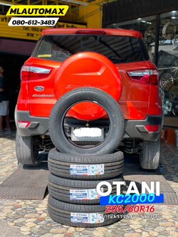 🚘 #FORD_ECOSPORT🛞เปลี่ยนยาง #OTANI #KC2000 205/60R16 #บริการตั้งศูนย์ล้อ🛞