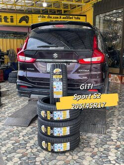 🚗 #SUZUKI_ERTIGA🚘 🛞#ยางจีที #ยางสปอร์ตสมรรถนะการขับขี่สูง 🛞 🛞#Giti_SportS2 205/45R17🛞