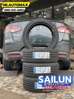 MAZDA_2🚘 เปลี่ยนยาง 🛞🐘#SAILUN_SVA1_205/45R16