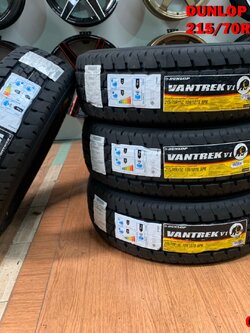 ยางใหม่ปี2020 Dunlop Vantrak v1 215/70R15 ยางกระบะบรรทุกคุณภาพดี