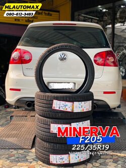 🛞 #Volkswagen-Gti 🚘เปลี่ยนยาง 🛞🐘#MINERVA #F205 225/35R19