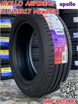 ยางใหม่ 215/55R17 APOLLO ASPIRE4G ยางใหม่ปี2021