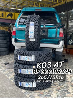 TOYOTA Hilux Surf 130 #เก่าแต่เก๋า จัดยางใหม่ ยางรถยนต์ BF GOODRICH รุ่น ALL-TERRAIN T/A KO3 265/75R16