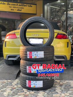 🚘 #AUDI_TT🛞 🛞 #GT RADIAL #SportActive2_245/40R18 ยางคุณภาพดี นุ่มเงียบ สมรรถนะการขับขี่สูง