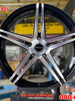 ล้อแม็กซ์ใหม่ขอบ19 #NAYA 19x9.5 ET20 5x120 สีดำ หน้าเงา 5ก้านคู่