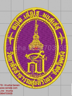 ไฟล์บล็อคปัก วิทยาลัยสาธารณสุขสิรินธร (สั่งเปลี่ยนชื่อจังหวัดได้)