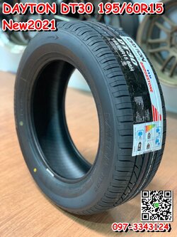 Dayton 195/60R15 DT30 BY Bridgestone ยางไทยคุณภาพดี