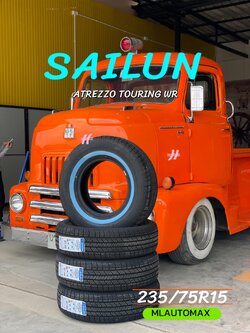 รถอเมริกัน Chevrolet ติดพตั้งยางขอบขาว