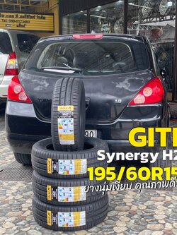 🚘 #NISSAN_TIDA 🛞 #ติดตั้งยางจีที 🛞#Giti Synergy H2 195/60R15 ยางใหม่ปี2024