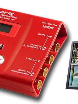 DECIMATOR DMON-4S 4 x (3G/HD/SD)-SDI to HDMI Converters with 1 to 4 MultiViewer