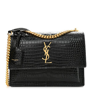 กระเป๋าYSL Sunset Crocodile Medium 2020 Croc