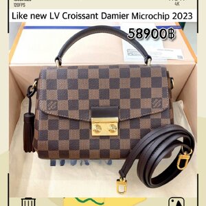 Lv Croisette Damier Microship มือสอง