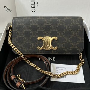 Celine multi pochette tan y.23 มือสอง