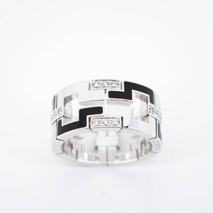 แหวน Cartier Le Baiser Du Dragon Ring , Black Lacquer, Diamonds ทองขาว18K ไซส์ 60# (Used) +ใบService