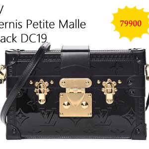 LV Vernis Petite Malle Black DC19 มือสอง