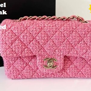 chanel8 Pink GHT Tweed chip