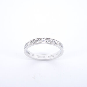 **Sold** แหวน Cartier Love SM with Pave Diamonds ทองคำขาว 18K ไซส์47# + กล่องและการ์ด2017(Used) (PD)