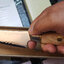 Yew 3 layers Utility knife 5.2 นิ้วแกนคม VG10 แข็ง 62 hrc