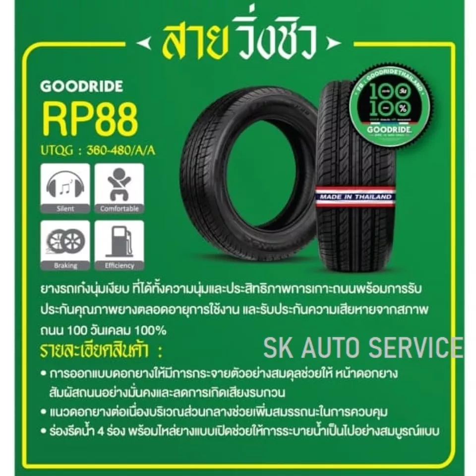 185/65R14 GOODRIDE RP88 ยางใหม่ปี2022